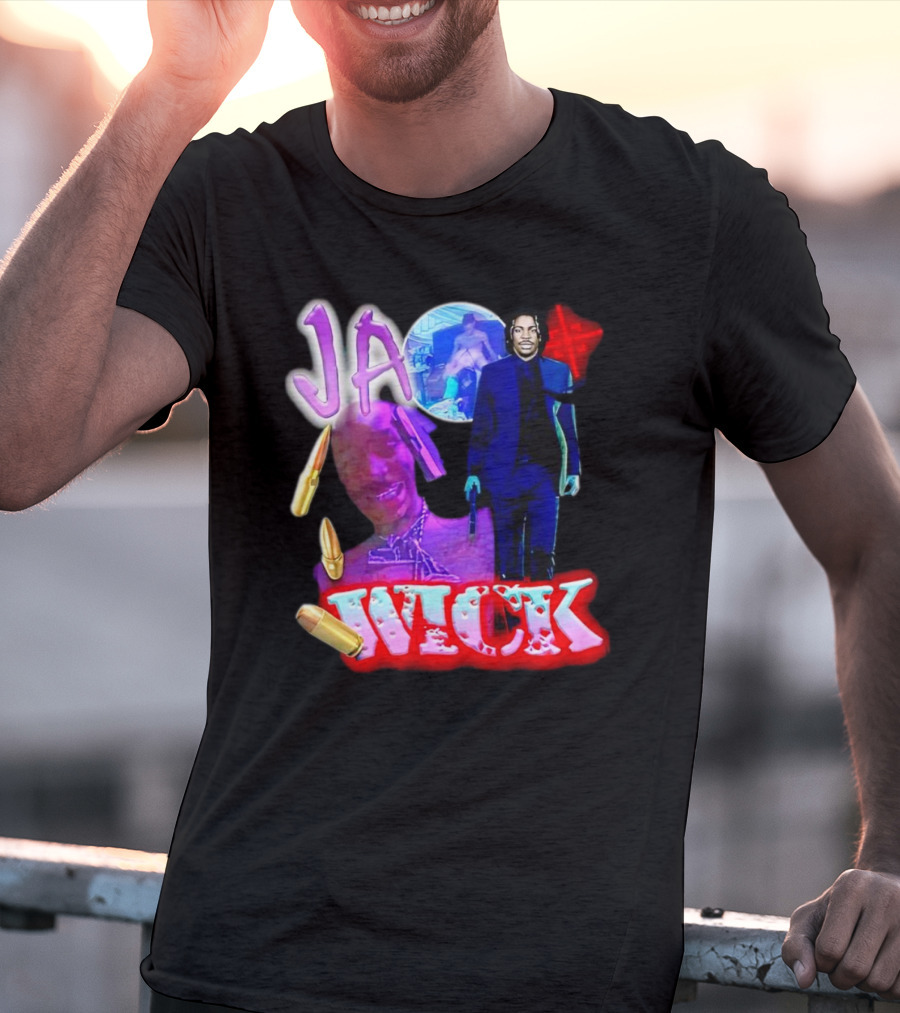 Ja Wick Bullet Portraits Action Concept T-Shirt