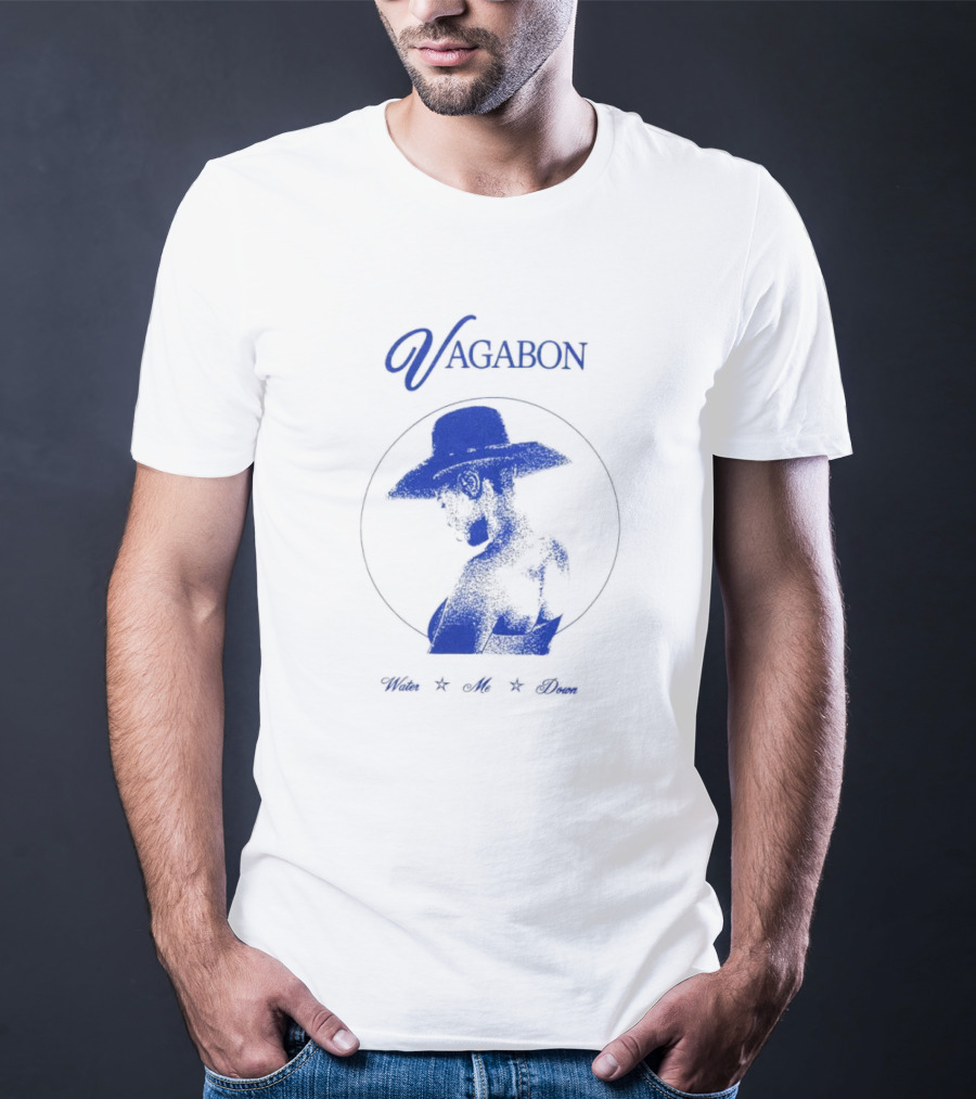 Vagabon Water Me Down Blue Silhouette Hat T-Shirt