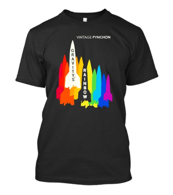 Vintage Pynchon Gravity’s Rainbow Multicolor Rocket T-Shirt