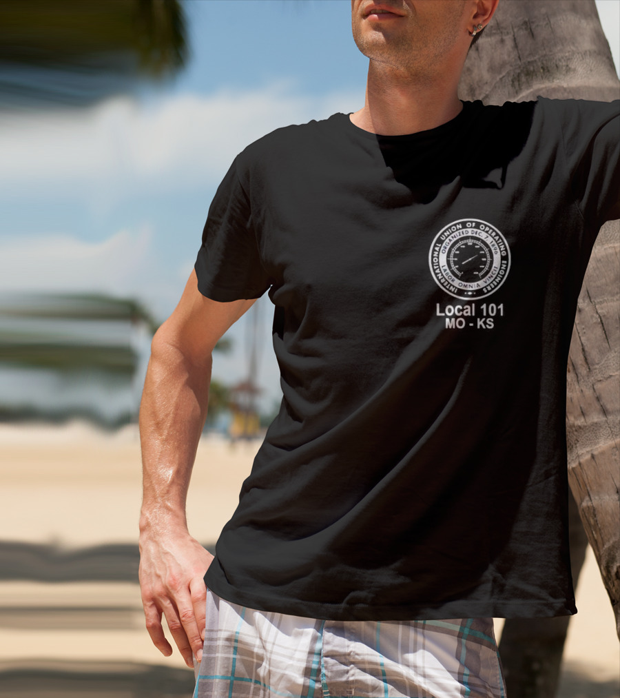 International Union Of Operating Engineers Emblem Local 101 MO KS T-Shirt