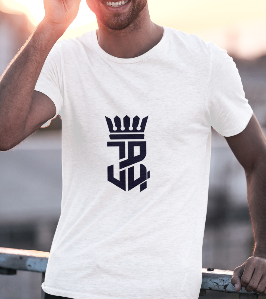 JSU Blue Crown Logo JB4 Monogram T-Shirt
