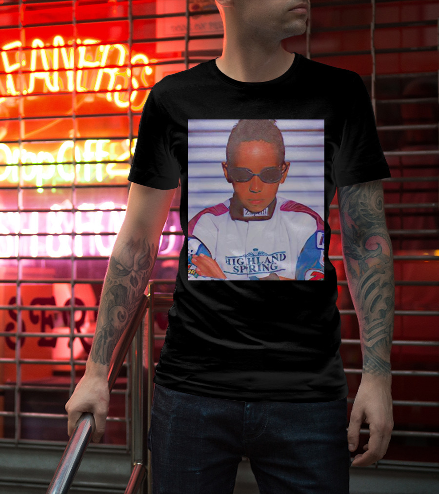 Highland Spring Racing Suit Young Lewis Hamilton T-Shirt