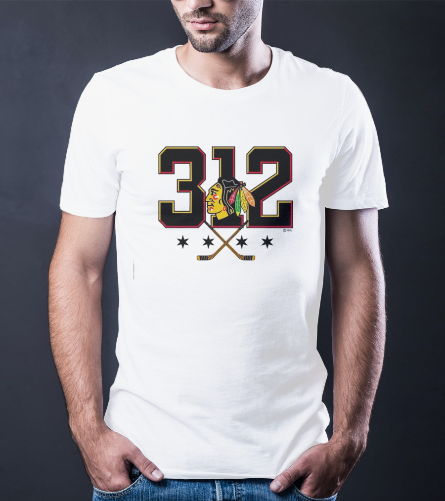 312 Chicago Blackhawks T-Shirt