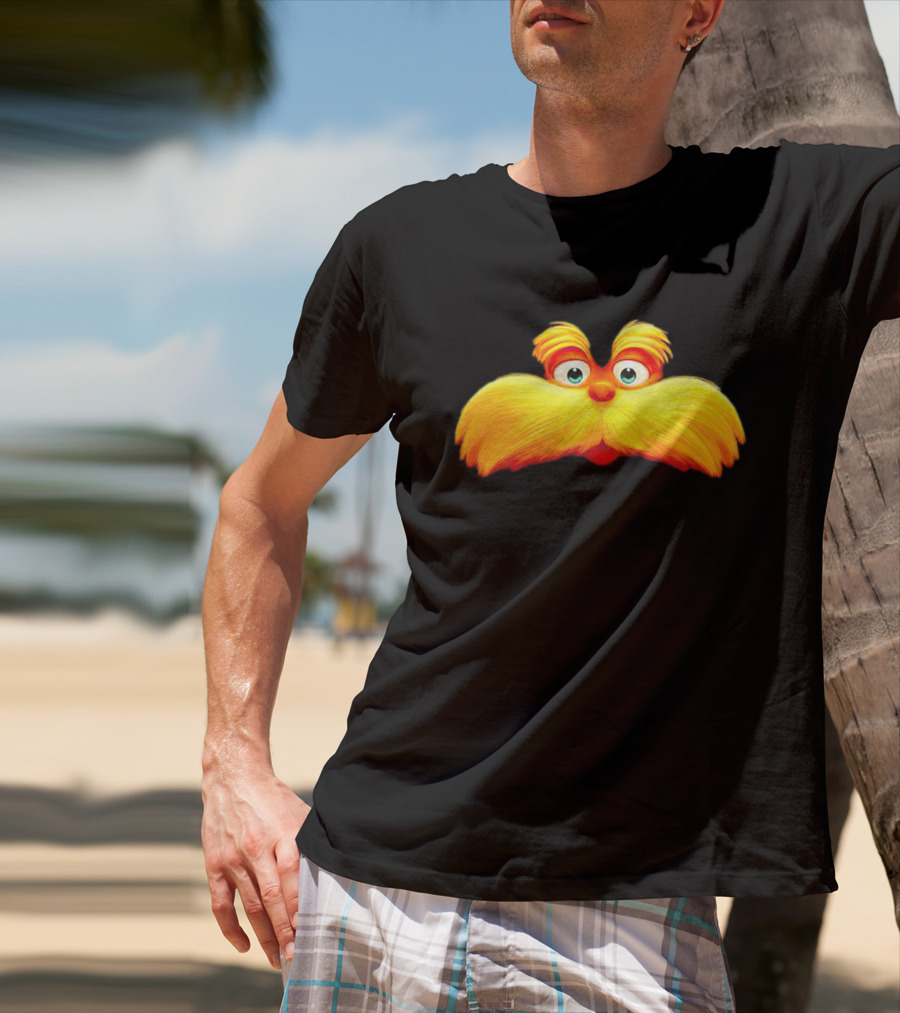 Dr. Seuss The Lorax Mustache Icon Face T-Shirt