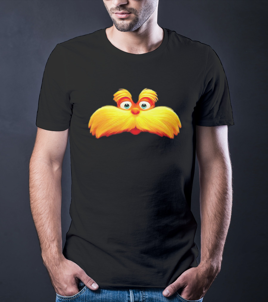 Dr. Seuss The Lorax Mustache Icon Face T-Shirt