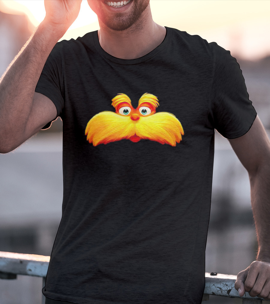 Dr. Seuss The Lorax Mustache Icon Face T-Shirt