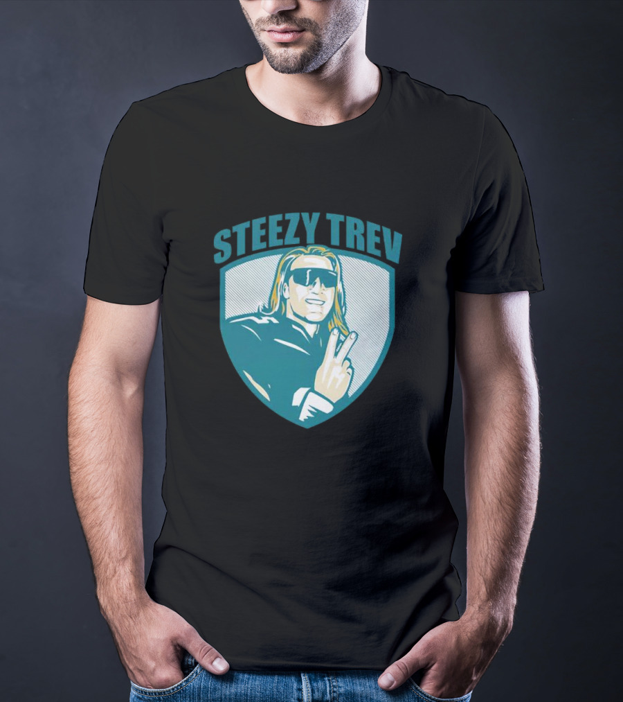 Jacksonville Steezy Trev Trevor Lawrence Peace Sign T-Shirt