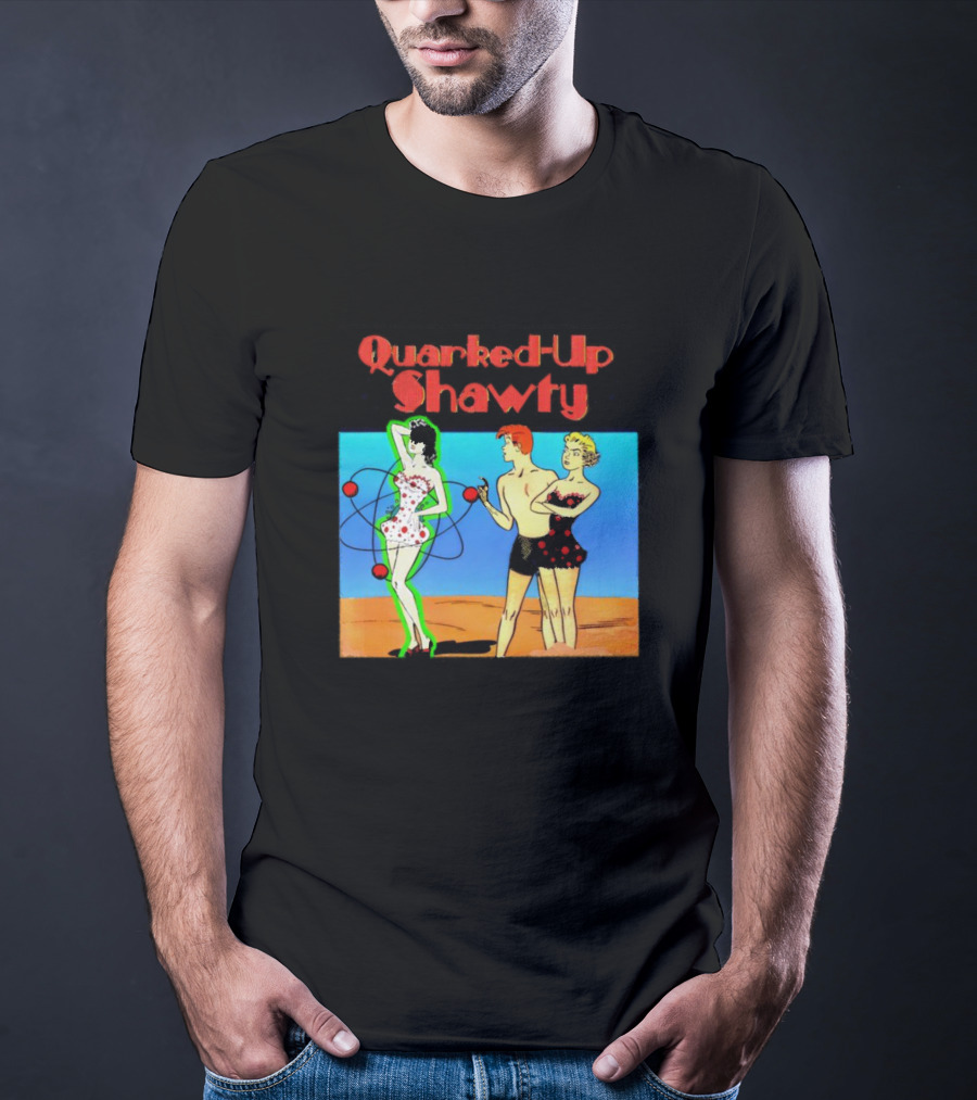 Quarked-Up Shawty Retro Atomic Pin-Up T-Shirt