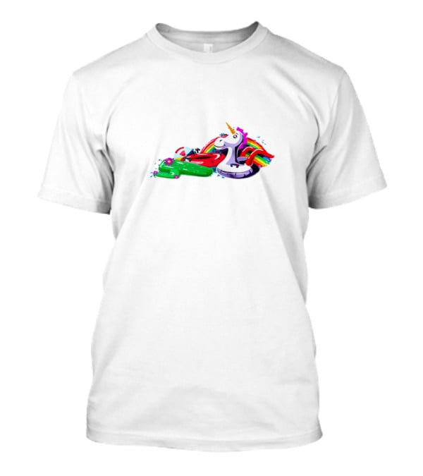 Kentucky Float ‘Tucky Rainbow Unicorn Cactus Pool Party T-Shirt