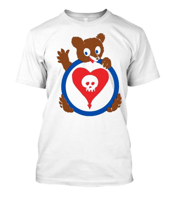 Bear Hug Heart Skull Circle T-Shirt