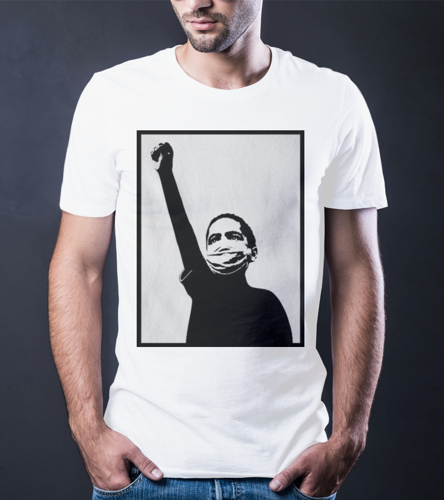 A Million Strong Masked Silhouette Raising Fist T-Shirt