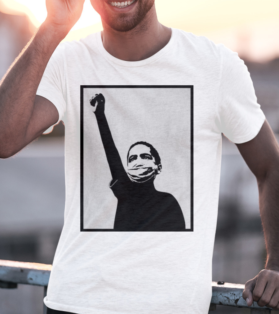 A Million Strong Masked Silhouette Raising Fist T-Shirt