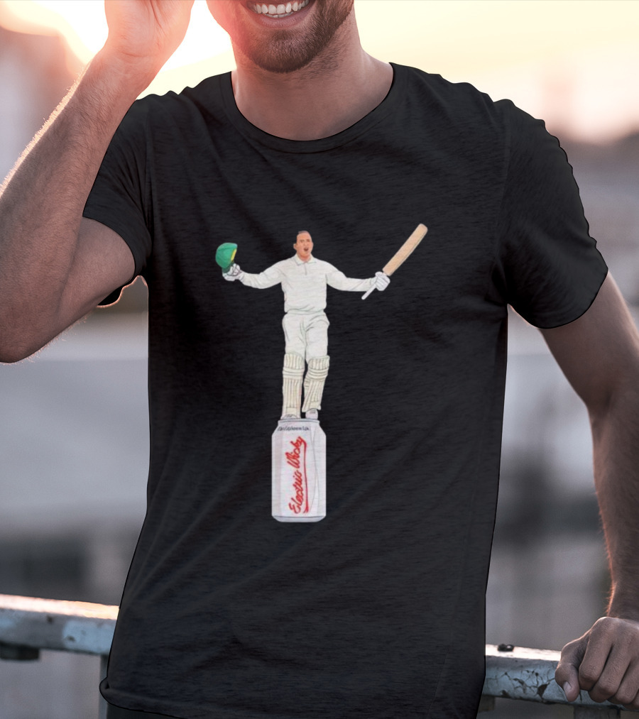 Edgbaston Victory Celebrations With Cricketer On Beer Can T-Shirt