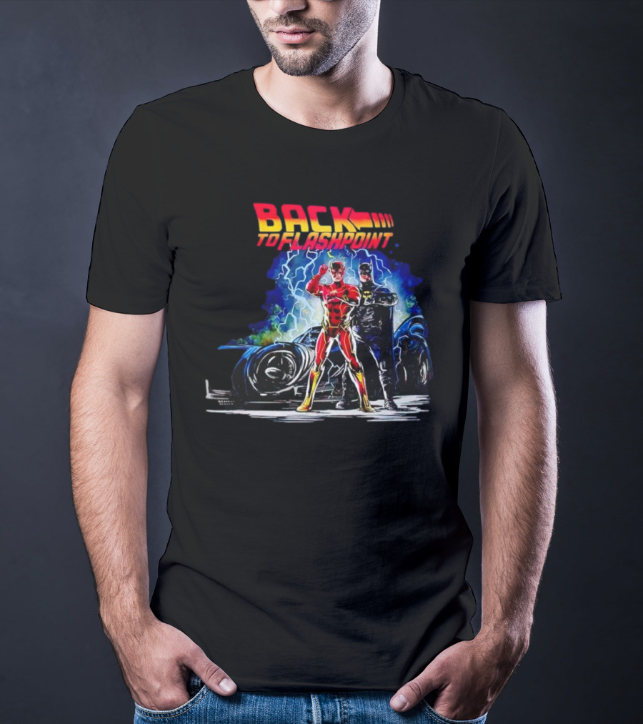 Back To Flashpoint Lightning Duo And Time Travel Car T-Shirt