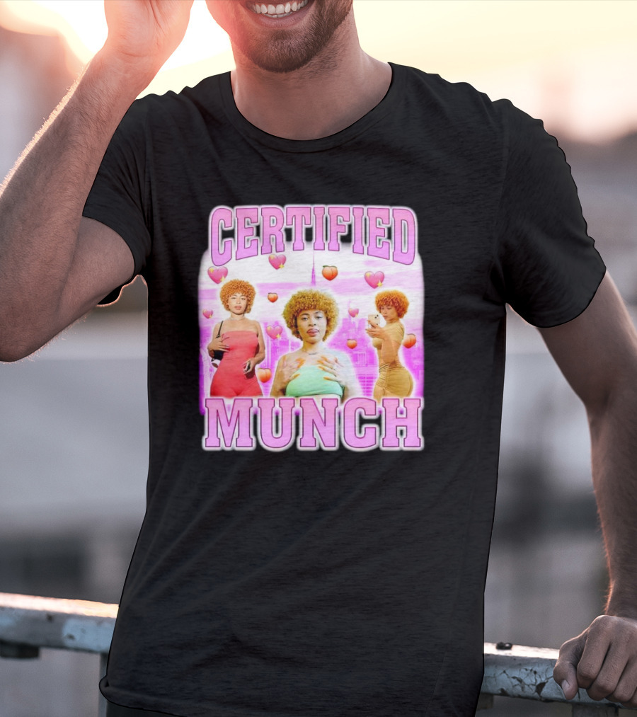 Certified Munch Pink Heart Bootleg Aesthetic Trio T-Shirt