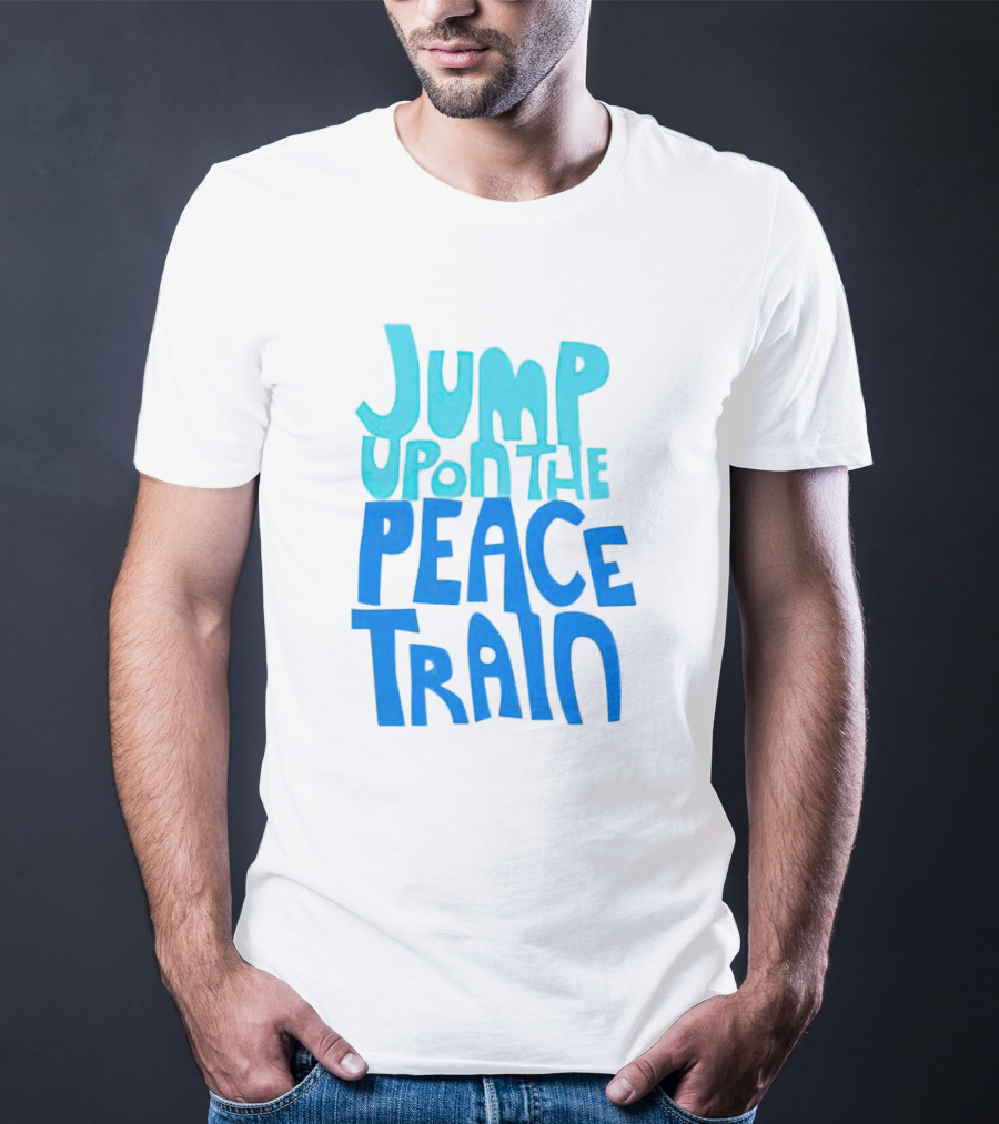Jump Upon The Peace Train Retro Vibes T-Shirt