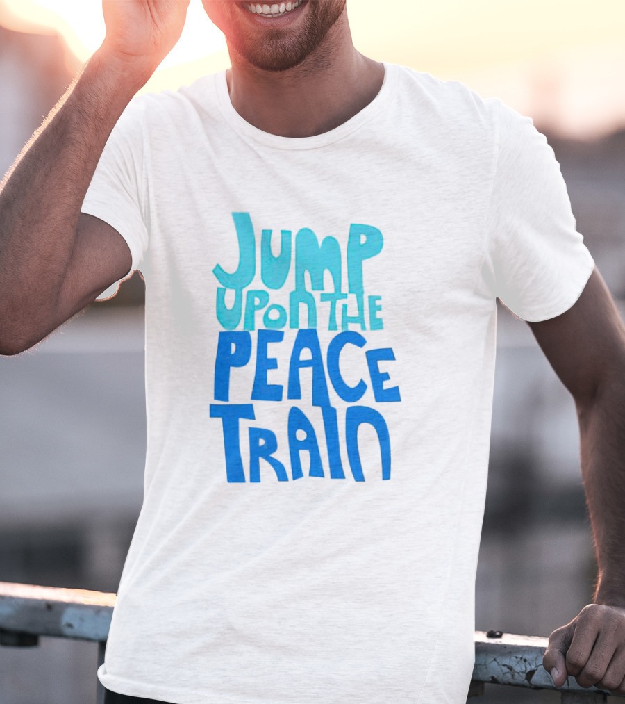 Jump Upon The Peace Train Retro Vibes T-Shirt