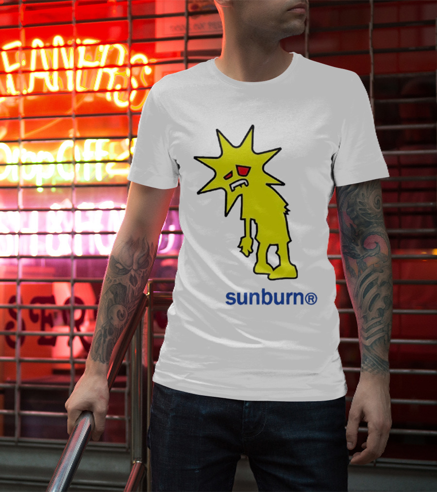Dominic Fike Sunburn Yellow Sad Character T-Shirt