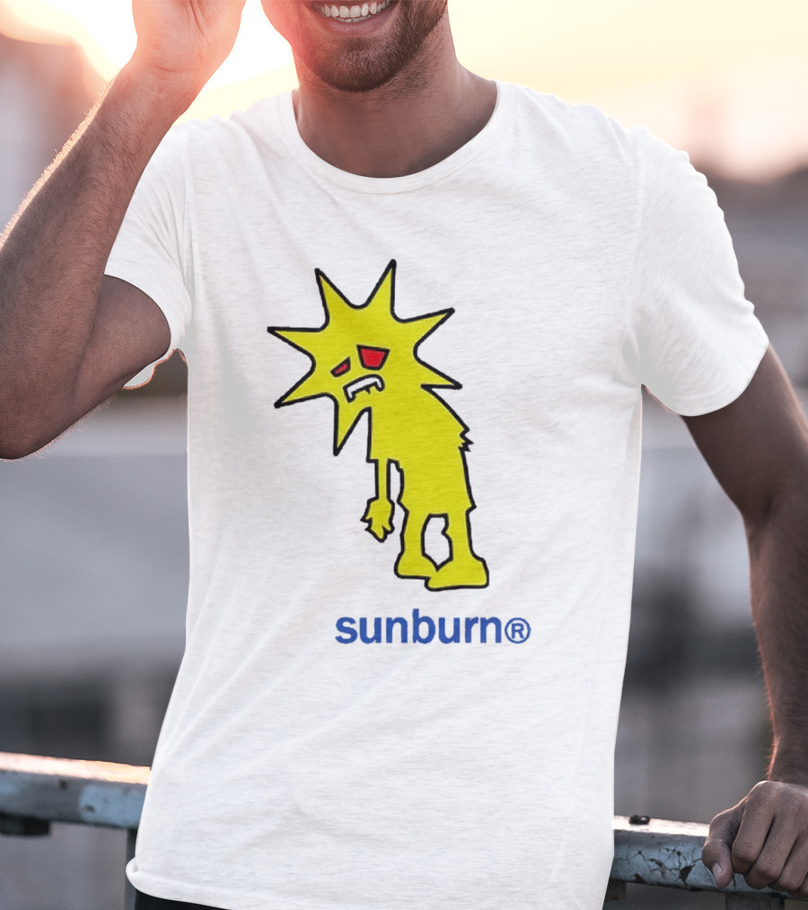 Dominic Fike Sunburn Yellow Sad Character T-Shirt