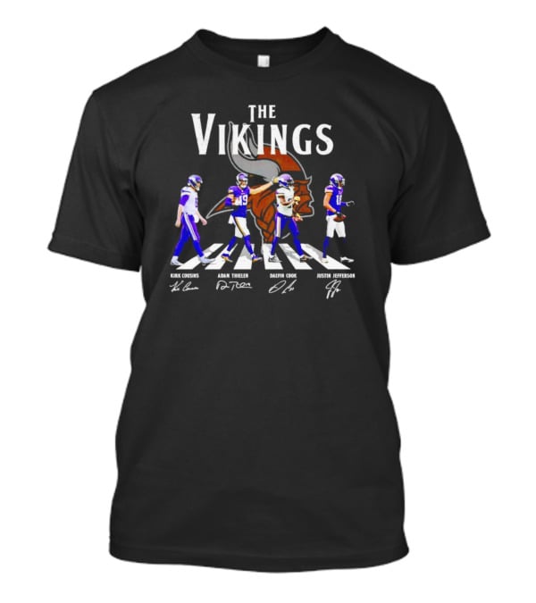 The Vikings Kirk Cousins Adam Thielen Dalvin Cook Justin Jefferson Signatures T-Shirt