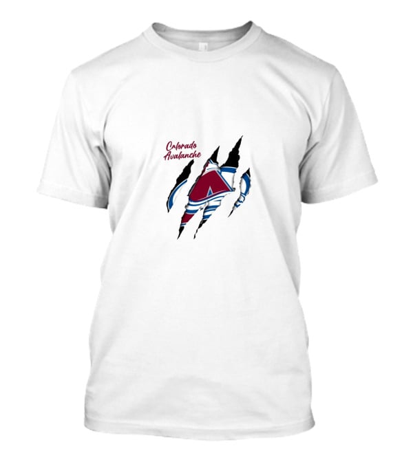 Colorado Avalanche Ice Hockey Scratch T-Shirt