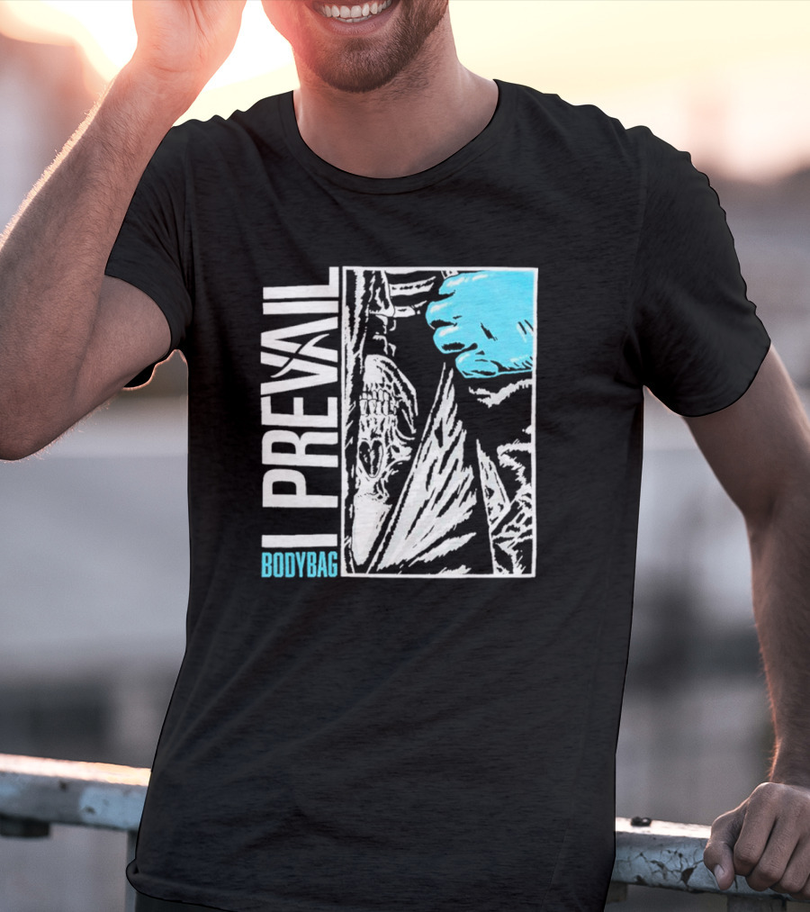 I Prevail Body Bag Skull And Gloved Hand T-Shirt