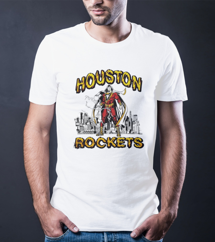 Shazam Houston Rockets Collaboration Hero T-Shirt