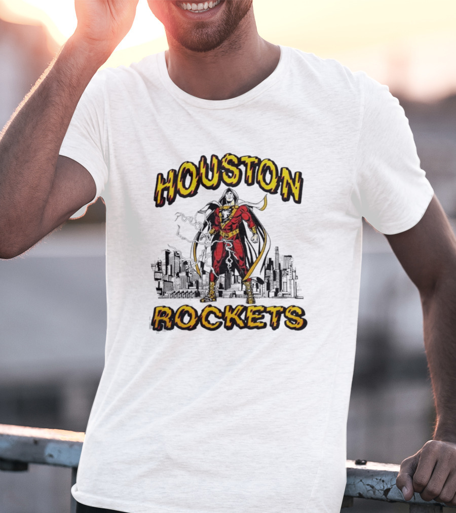 Shazam Houston Rockets Collaboration Hero T-Shirt