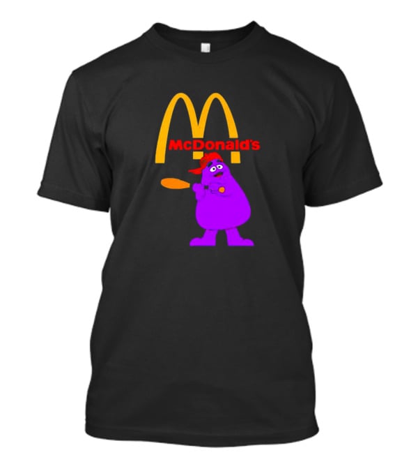 Grimace Baseball Bat McDonald's T-Shirt