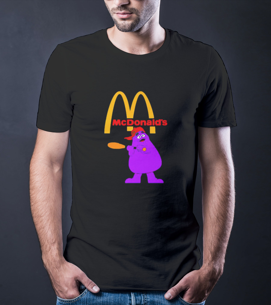Grimace Baseball Bat McDonald's T-Shirt
