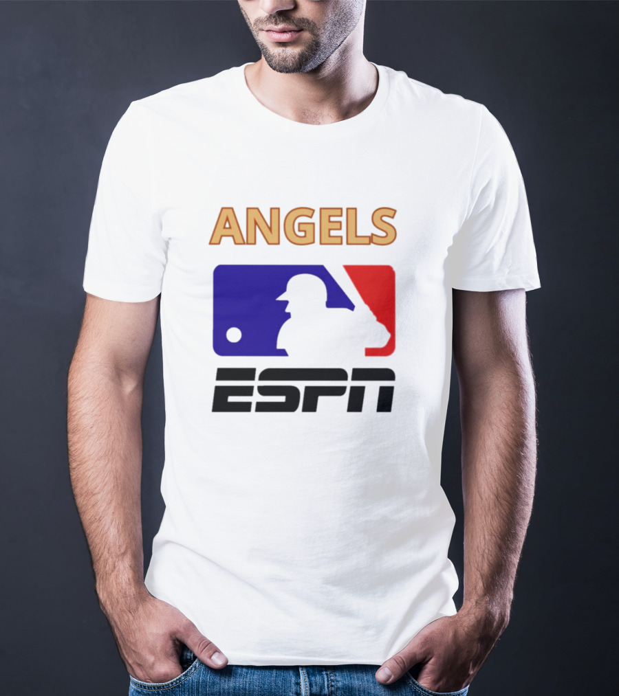 ANGELS ESPN MLB Logo Parody Baseball T-Shirt