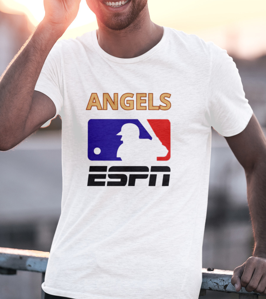 ANGELS ESPN MLB Logo Parody Baseball T-Shirt