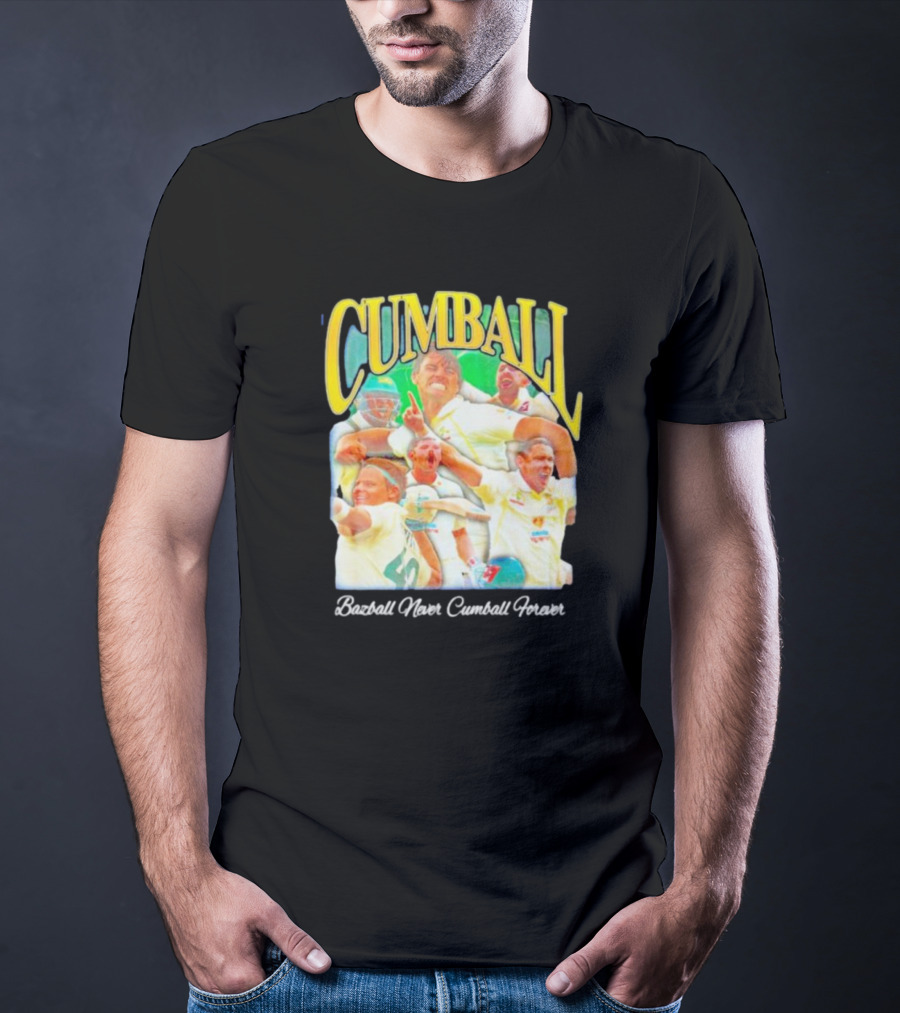 Cumball Bazball Never Cumball Forever Cricket T-Shirt