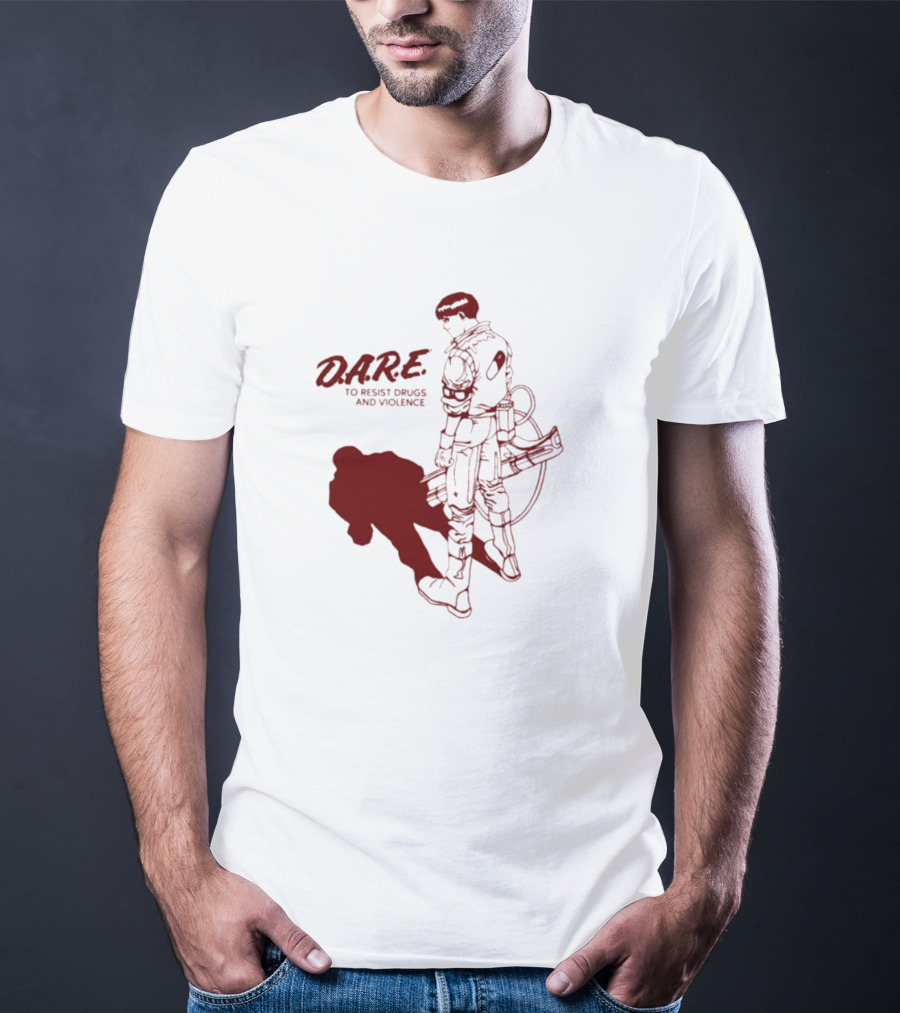 D.A.R.E. To Resist Drugs And Violence With Sci-Fi Warrior Visual T-Shirt