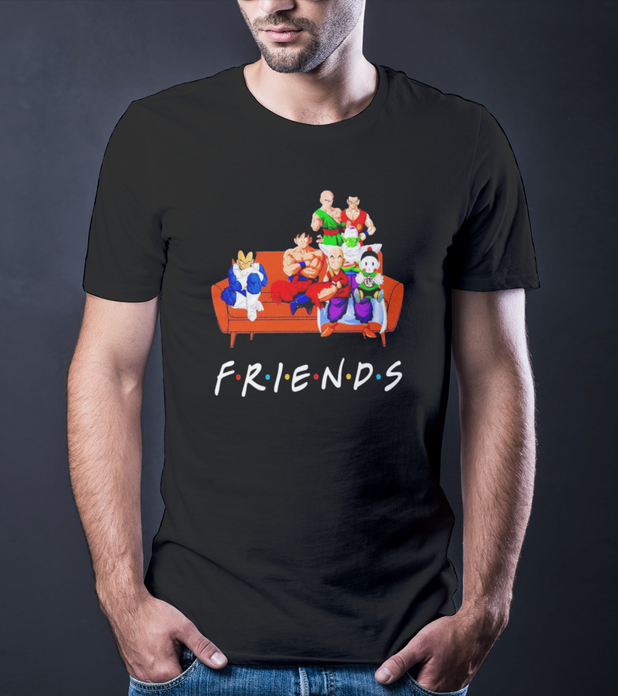 Dragon Ball Z Friends Couch Characters T-Shirt