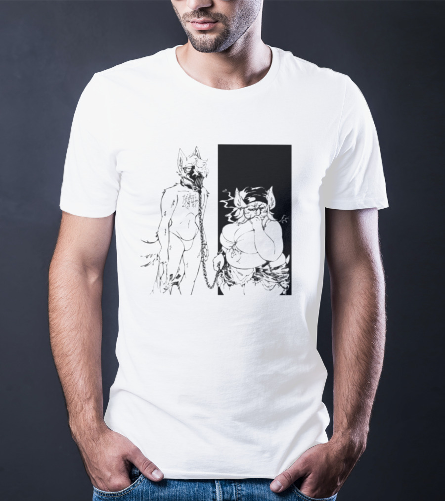 The Muzzle Furry Chain Anthro Duo T-Shirt