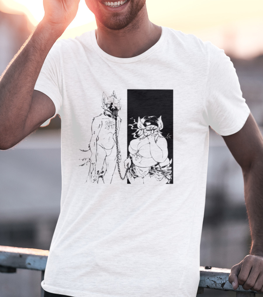 The Muzzle Furry Chain Anthro Duo T-Shirt