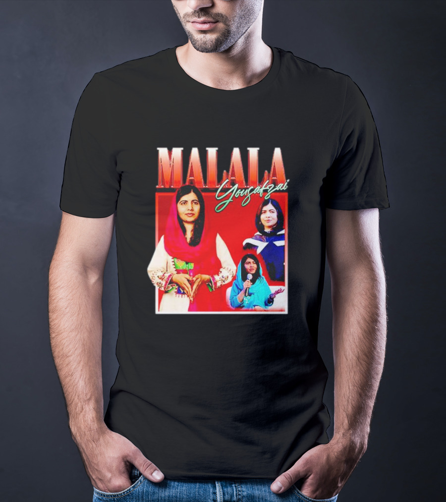 Malala Yousafzai Inspirational Collage T-Shirt