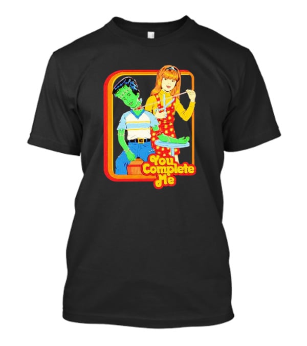 You Complete Me Frankenstein Puppet Vintage T-Shirt