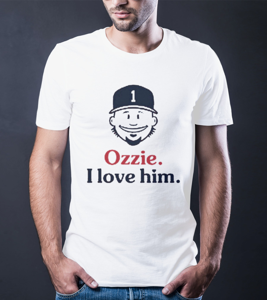 Ozzie #1 I Love Him Baseball Cap Image T-Shirt