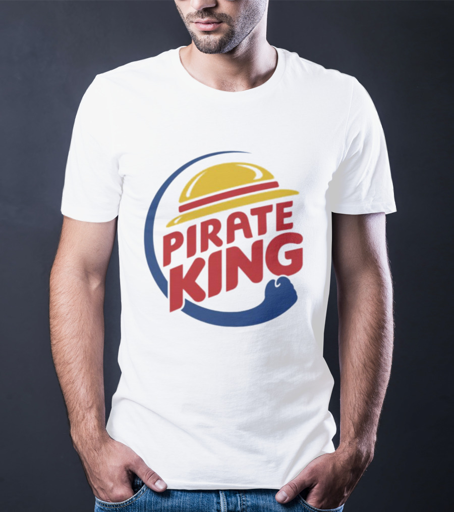 Pirate King Luffy Straw Hat One Piece Burger T-Shirt