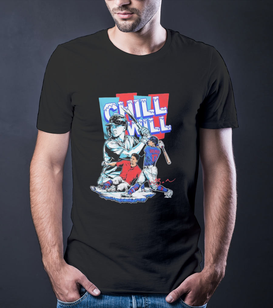 Will Brennan Chill Will Baseball Ice Themed T-Shirt
