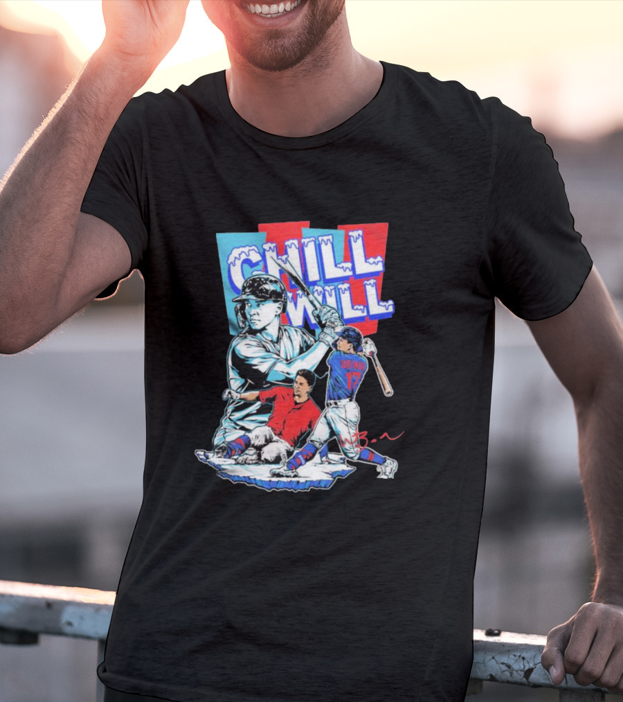 Will Brennan Chill Will Baseball Ice Themed T-Shirt