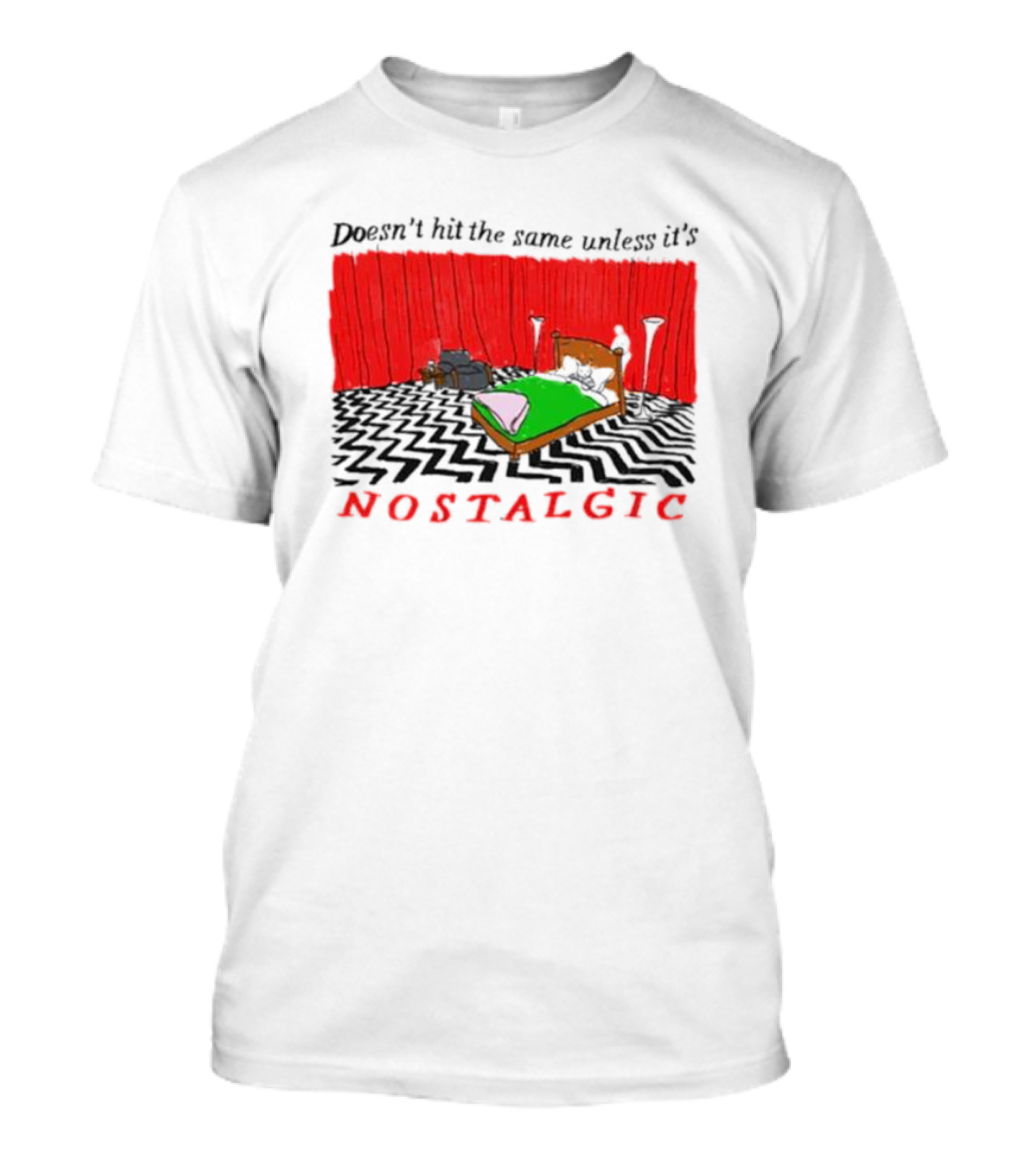 Doesn't Hit The Same Unless It's Nostalgic Retro Bedroom Scene T-Shirt