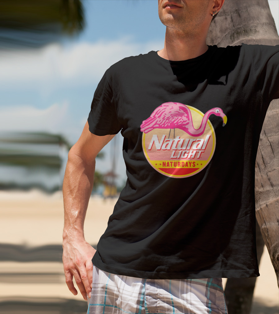 Natural Light Naturdays Flamingo T-Shirt
