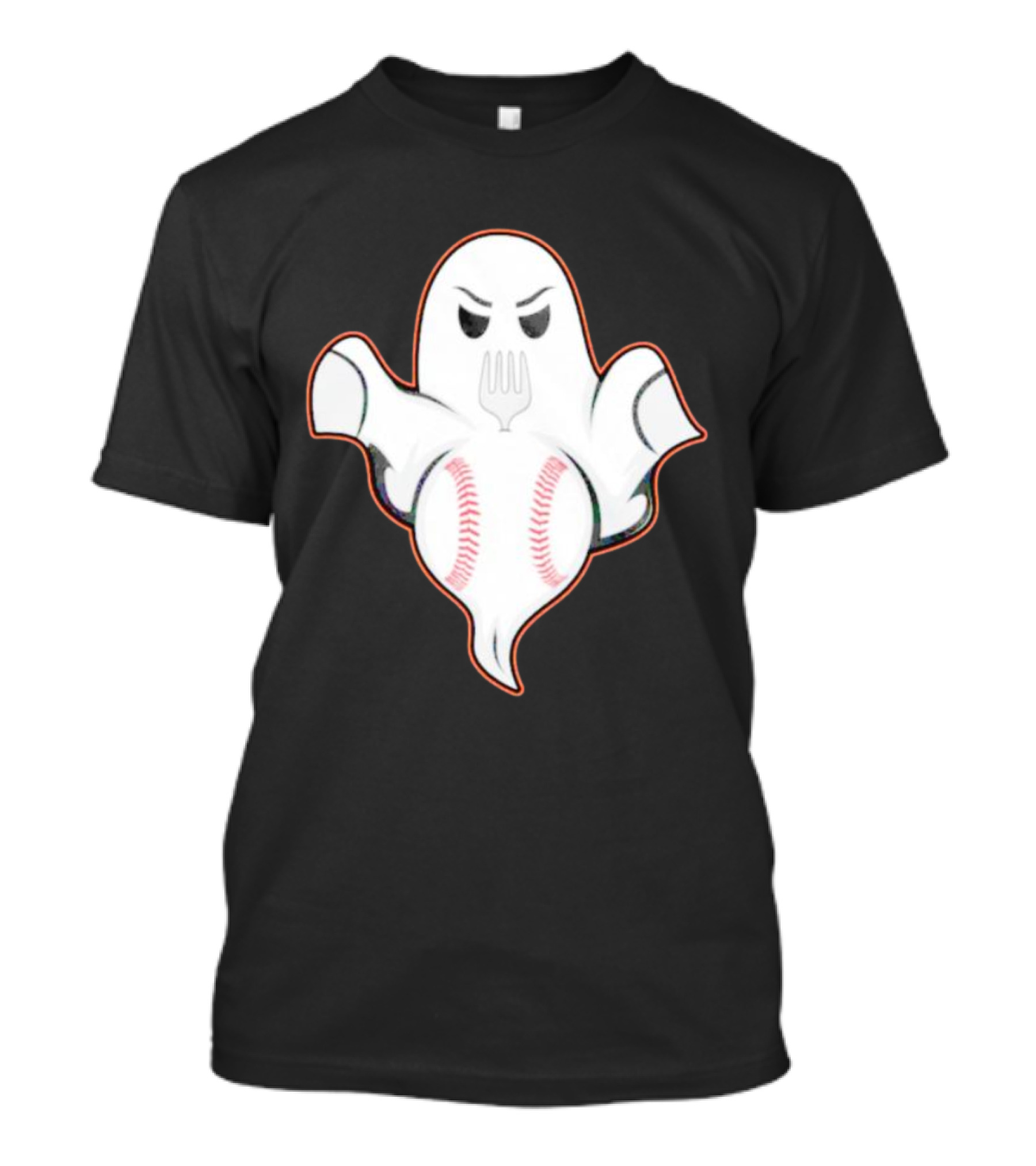 Ghost Forkball Baseball Spirit T-Shirt