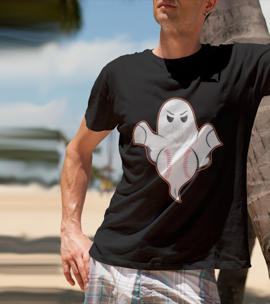 Ghost Forkball Baseball Spirit T-Shirt