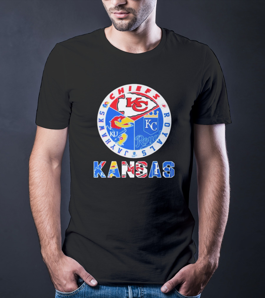 Kansas Jayhawks Chiefs Royals Sports Team T-Shirt