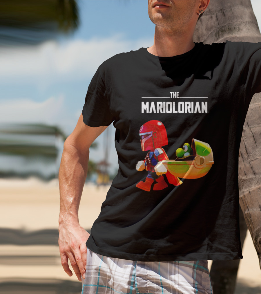 The Mandalorian And Super Mario The Mariolorian Yoshi T-Shirt