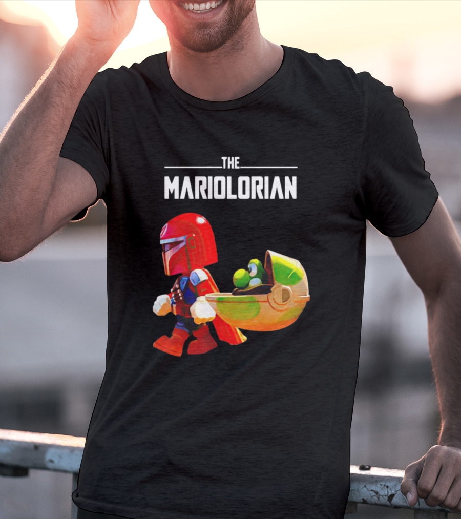 The Mandalorian And Super Mario The Mariolorian Yoshi T-Shirt